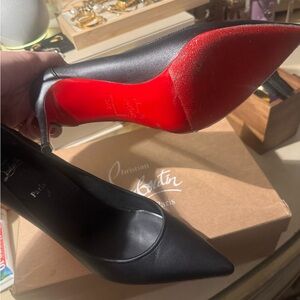 Christian Louboutin Black and Red Women's Shoes